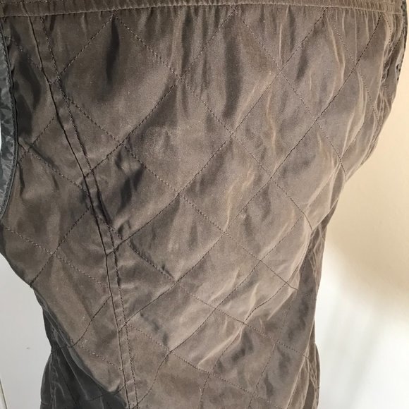 Faconnable Quilted Two-Way Zipper Vest Brown ~ Size S - Picture 5 of 6